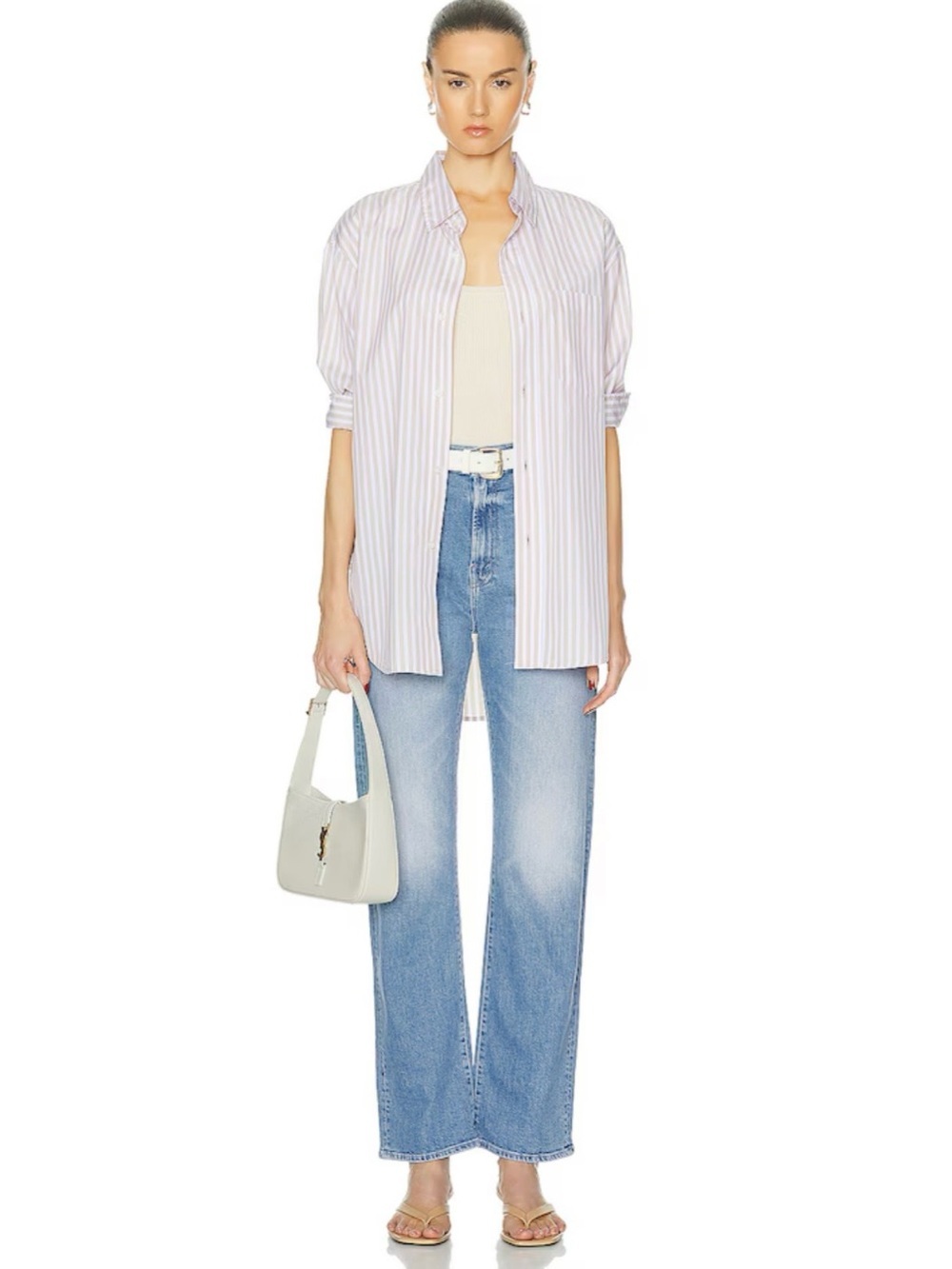 MOTHER The Ditcher Zip Flood Jeans